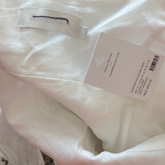 Zimmermann White Maxi Dress with Ruffle Details - Picture 9 of 10